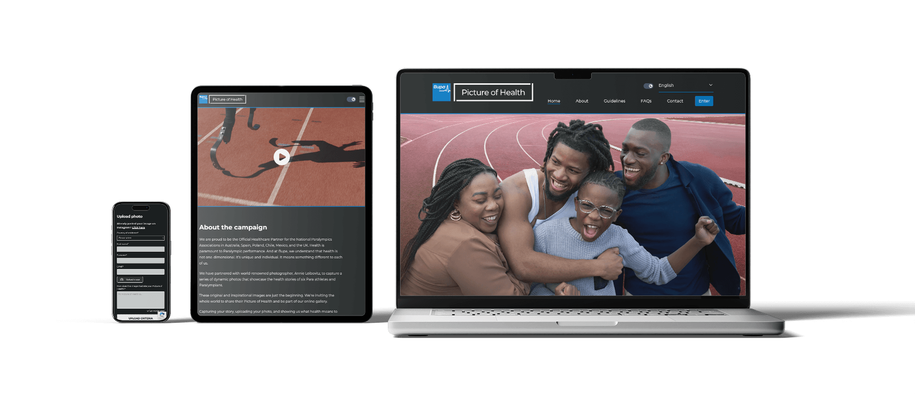 Bupa Picture of Health - project screenshot