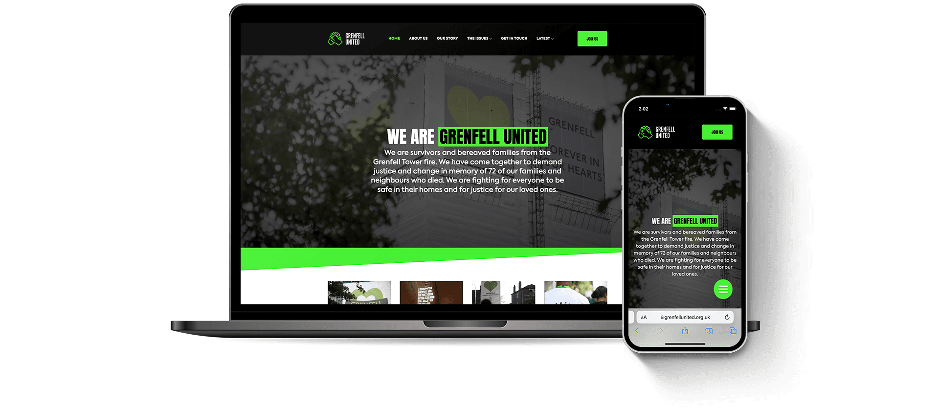 Grenfell United project screenshot