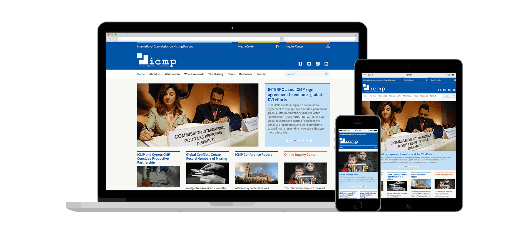 ICMP project screenshot