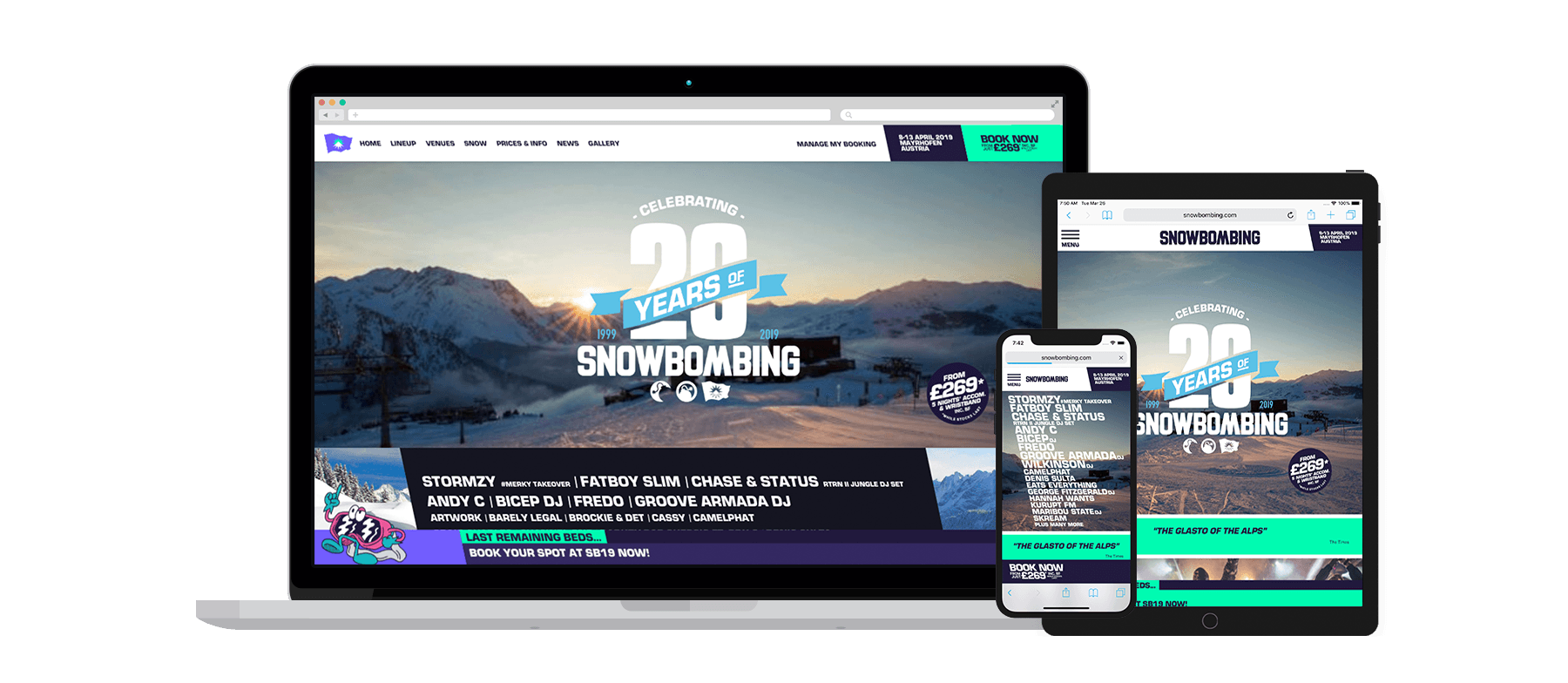 Snowbombing project screenshot