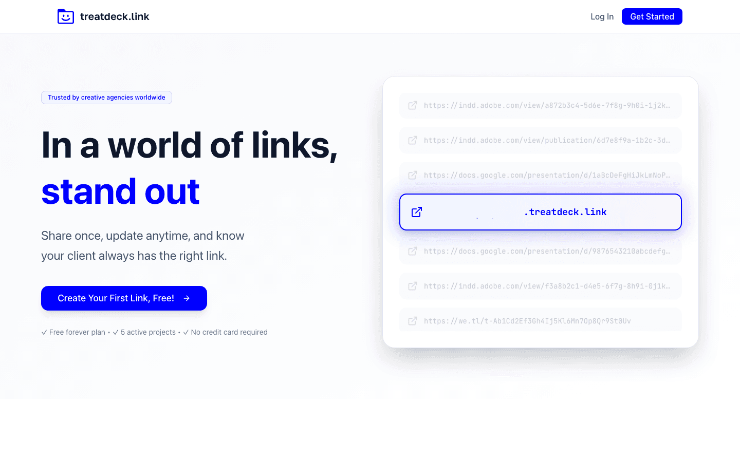 Treatdeck project screenshot